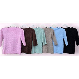 Sweter damski z krótkim rękawem - Produkt Włoski