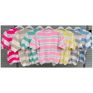 Sweter damski z krótkim rękawem