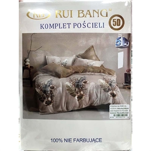 Komplet pościel 100% NIE FARBUJĄCE - 3cz - 160cm x 200cm