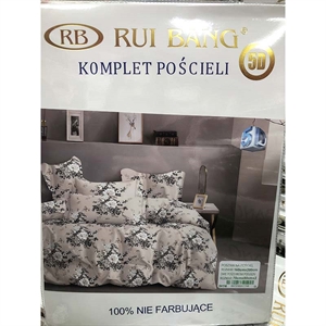 Komplet pościel 100% NIE FARBUJĄCE - 3cz - 160cm x 200cm