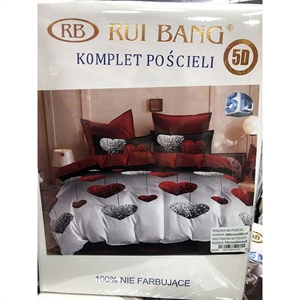 Komplet pościel 100% NIE FARBUJĄCE - 3cz - 160cm x 200cm