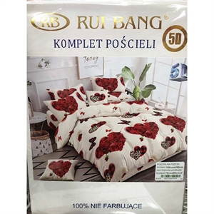 Komplet pościel 100% NIE FARBUJĄCE - 3cz - 160cm x 200cm