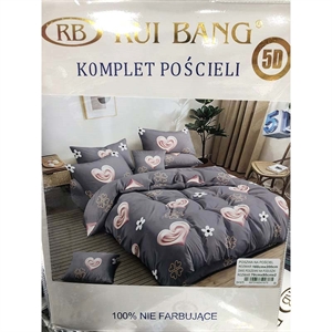 Komplet pościel 100% NIE FARBUJĄCE - 3cz - 160cm x 200cm