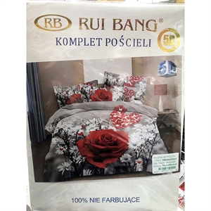 Komplet pościel 100% NIE FARBUJĄCE - 3cz  200cm x 220cm