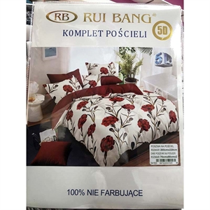 Komplet pościel 100% NIE FARBUJĄCE - 3cz  200cm x 220cm