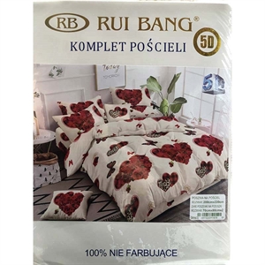 Komplet pościel 100% NIE FARBUJĄCE - 3cz  200cm x 220cm