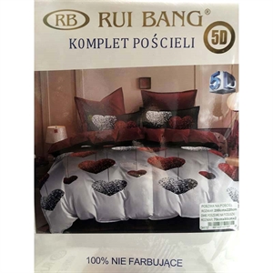 Komplet pościel 100% NIE FARBUJĄCE - 3cz  200cm x 220cm