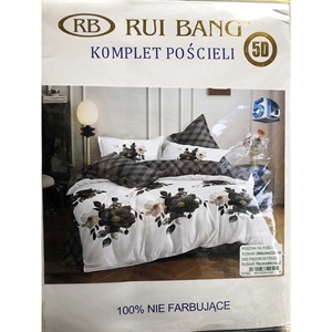 Komplet pościel 100% NIE FARBUJĄCE - 3cz  200cm x 220cm