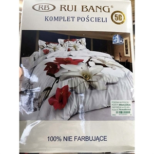 Komplet pościel 100% NIE FARBUJĄCE - 3cz  200cm x 220cm