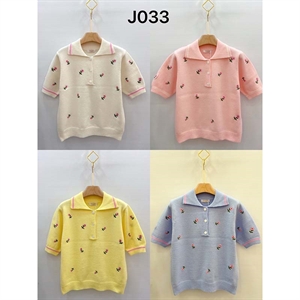 Sweter damski z krótkim rękawem