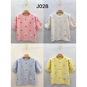 Sweter damski z krótkim rękawem