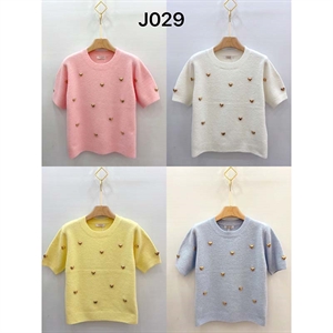 Sweter damski z krótkim rękawem