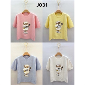 Sweter damski z krótkim rękawem