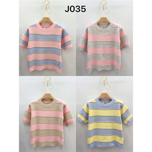 Sweter damski z krótkim rękawem