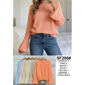 Sweter damski okrągły