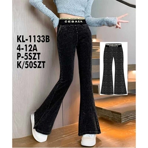 Spodnie dzwony dziewczęce (4-12)