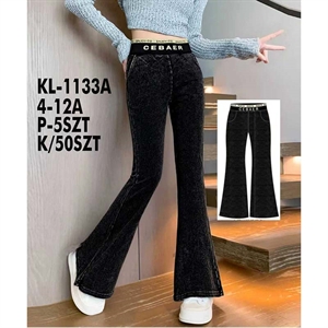 Spodnie dzwony dziewczęce (4-12)