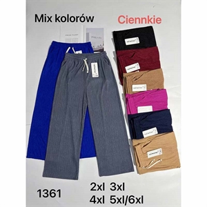 Spodnie szerokie nogawki damskie  2XL-5XL/6XL