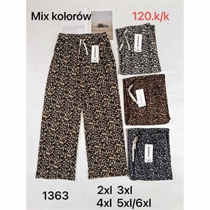 Spodnie szerokie nogawki damskie  2XL-5XL/6XL