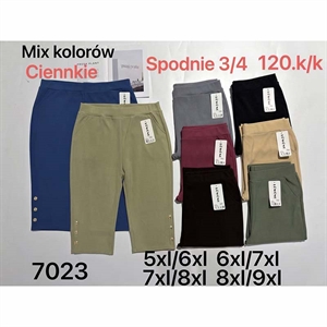 Rybaczki damskie 3/4 Big Size  5XL/6XL-8XL/9XL