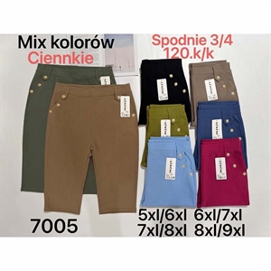 Spodnie damskie 3/4 Big Size  5XL/6XL-8XL/9XL
