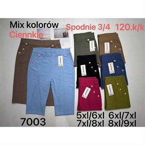 Spodnie damskie 3/4 Big Size  5XL/6XL-8XL/9XL