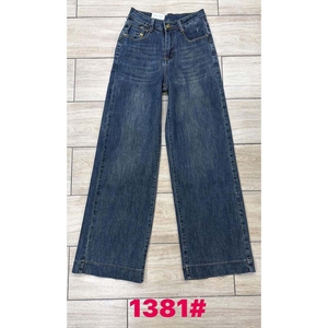 Jeansy szerokie nogawki  S-2XL