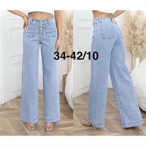 Jeansy szerokie nogawki  34-42