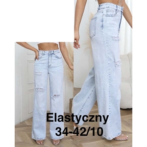 Jeansy szerokie nogawki  34-42