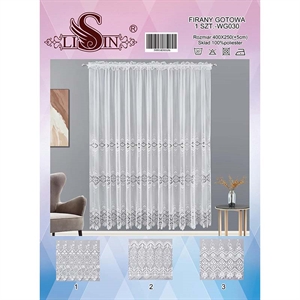 Firanka gotowa  400x250cm (± 5cm)