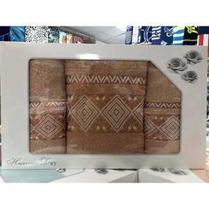 Komplet ręczników 1szt 70x140cmx2szt 50x100cm