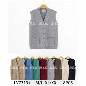 Kamizelka swetrowa zapinana na guziki  M/L-XL/2XL
