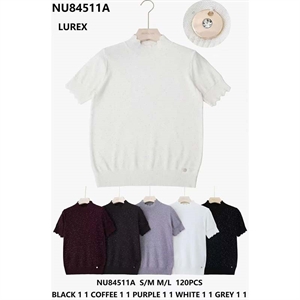 Sweter damski z krótkim rękawem  S/M-M/L
