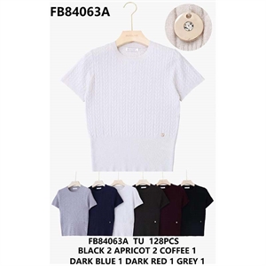Sweter damski z krótkim rękawem