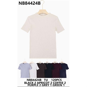 Sweter damski z krótkim rękawem