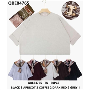 Sweter damski okrągły