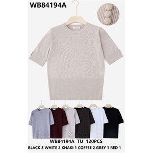 Sweter damski z krótkim rękawem