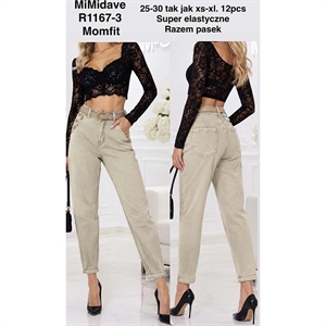 Jeansy mom fit  25-30(XS-XL)