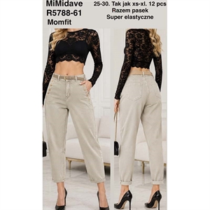 Jeansy mom fit  25-30(XS-XL)