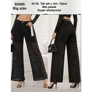 Spodnie szerokie nogawki damskie Big Size  42-52(L-4XL)