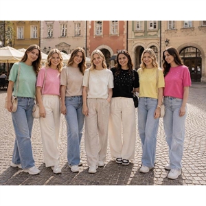 Sweter damski z krótkim rękawem