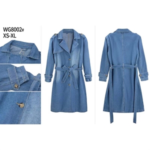 Płaszcz jeansowy damski  XS-XL