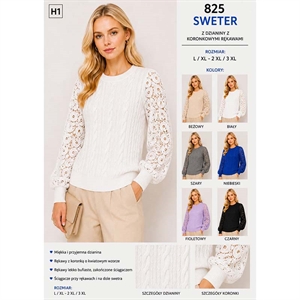 Sweter damski okrągły  L-3XL