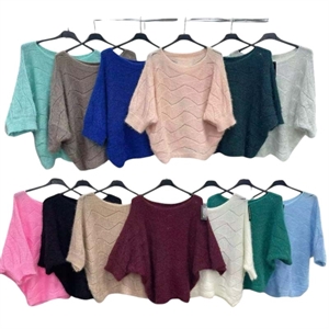 Sweter damski z krótkim rękawem