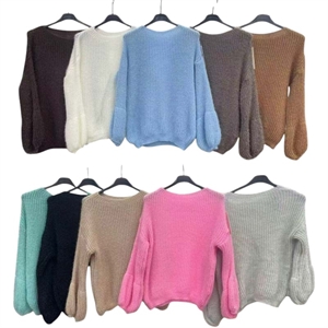 Sweter damski okrągły