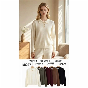 Sweter damski z kołnierzykiem