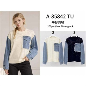 Sweter damski okrągły