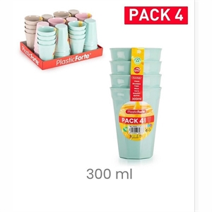 Zestaw 4 kubków piknikowych