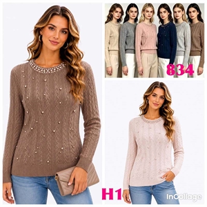 Sweter damski okrągły  L/XL-2XL/3XL