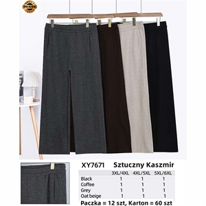 Spodnie szerokie nogawki damskie Big Size  3XL/4XL-5XL/6XL